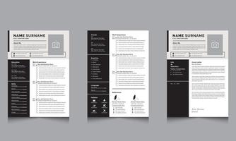 modern creatief CV hervat sjabloon ontwerp bio-gegevens, bio, professioneel, CV sjabloon vector