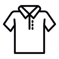 katoen overhemd icoon schets vector. uniform polo vector