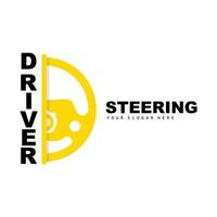 auto stuurinrichting logo, bestuurder vector, vervoer voertuig ontwerp, reparatie, onderhoud, auto garage vector