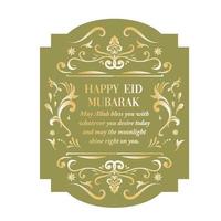 eid mubarak wenskaart vector