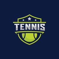 tennis embleem logo ontwerp vector