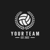 volleybal team embleem logo ontwerp vectorillustratie vector
