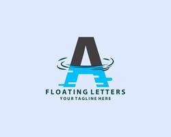 typografie ontwerp met water rimpeling effect geïsoleerd Aan wit achtergrond vector illustratie