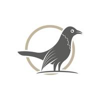 elegant vogel logo icoon ontwerp en symbool vector