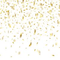 Gouden confetti achtergrond vector