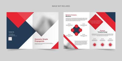 schone geometrische bedrijf creatieve brochure vector sjabloon