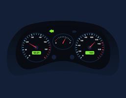 Auto dashboard ui vector illustratie