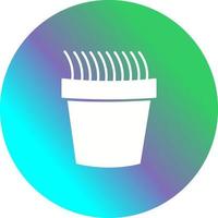 gras pot vector icoon