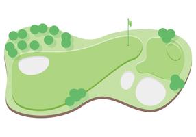 bovenaanzicht golfbaan illustratie vector