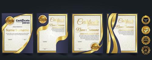 modern ontwerp certificaat lay-out concept. gemakkelijk elegant en luxueus elegant modern ontwerp diploma achtergrond vector prijs certificaat sjabloon ontwerp