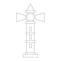 vuurtoren logo illustratie vector