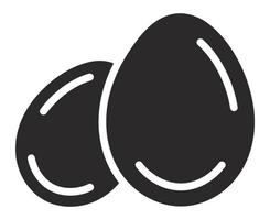 eend ei vlak vector icoon voor apps en websites