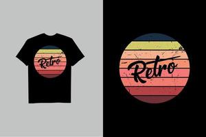 retro wijnoogst t-shirt ontwerp vector