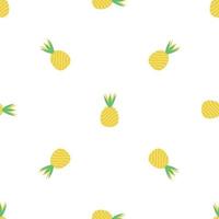 eetpatroon ananas patroon naadloos vector