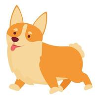 corgi hond icoon tekenfilm vector. schattig huisdier vector