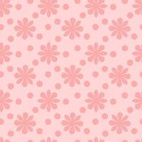 roze bloem met meetkundig stijl naadloos patroon, ideaal voor kleding stof kledingstuk, keramiek, behang. vector illustratie.