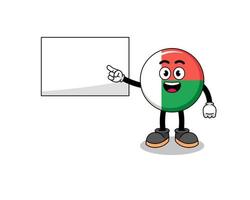 Madagascar vlag illustratie aan het doen een presentatie vector