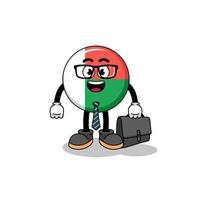 Madagascar vlag mascotte net zo een zakenman vector