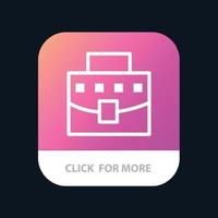 gebruiker zak bedrijf kantoor mobiel app knop android en iOS lijn versie vector