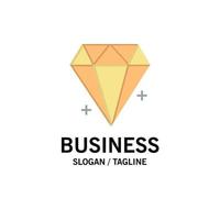 diamant ecommerce sieraden juweel bedrijf logo sjabloon vlak kleur vector
