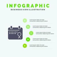 kalender liefde operatie datum infographics presentatie sjabloon 5 stappen presentatie vector