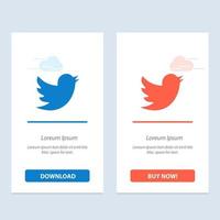 netwerk sociaal twitter blauw en rood downloaden en kopen nu web widget kaart sjabloon vector