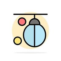 zak bokser boksen ponsen opleiding abstract cirkel achtergrond vlak kleur icoon vector