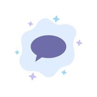 babbelen chatten massage mail blauw icoon Aan abstract wolk achtergrond vector