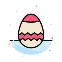 Pasen ei voorjaar abstract vlak kleur icoon sjabloon vector