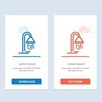 badkamer hotel onderhoud douche blauw en rood downloaden en kopen nu web widget kaart sjabloon vector
