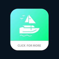 boot schip vervoer vaartuig mobiel app icoon ontwerp vector