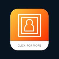 foto fotograaf fotografie portret mobiel app knop android en iOS lijn versie vector