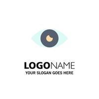 app eenvoudig icoon ontwerp oog mobiel bedrijf logo sjabloon vlak kleur vector