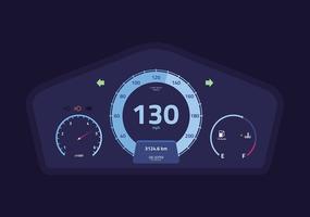 Auto Dashboard UI Vector