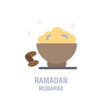 Ramadan pictogrammen moslim Islam gebed en Ramadan kareem dun lijn pictogrammen reeks modern vlak stijl symbolen geïsoleerd Aan wit voor infographics of web gebruik vector