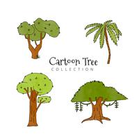 Cute Cartoon Tree-collectie vector