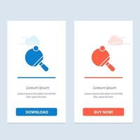 pong racket tafel tennis blauw en rood downloaden en kopen nu web widget kaart sjabloon vector
