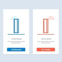 onderwijs heerser school- blauw en rood downloaden en kopen nu web widget kaart sjabloon vector