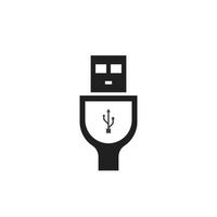 usb pictogram vector