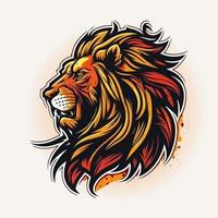 leeuw hoofd leeuw logo symbool - gaming logo elegant element voor merk - abstract symbolen vector