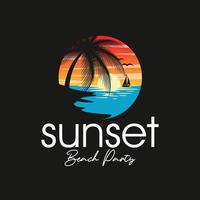 zomer strand logo vectorillustratie vector