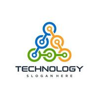 abstract digitaal verbinding technologie logo vector sjabloon