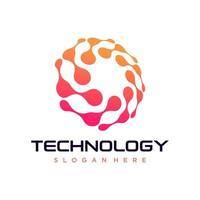 abstract digitaal verbinding technologie logo vector sjabloon