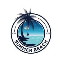 zomer strand logo vectorillustratie vector