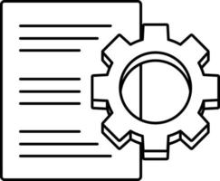 beheer project ontwikkeling instelling document bedrijf geld financieel lijn vector