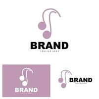 gemakkelijk muziek- ritme logo, musical Notitie lied toon vector ontwerp