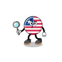 mascotte van Liberia vlag zoeken vector