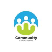 leiderschap, gemeenschap, sociaal en bedrijf logo icoon vector
