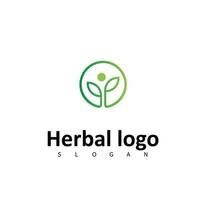 kruiden logo biologisch natuur symbool vector