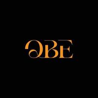 qbe logo, qbe brief, qbe brief logo ontwerp, qbe initialen logo, qbe gekoppeld met cirkel en hoofdletters monogram logo, qbe typografie voor technologie, qbe bedrijf en echt landgoed merk, vector